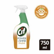 Cif Power & Shine Sprey Temizleyici Mutfak Yağ Çözücü 750 ml