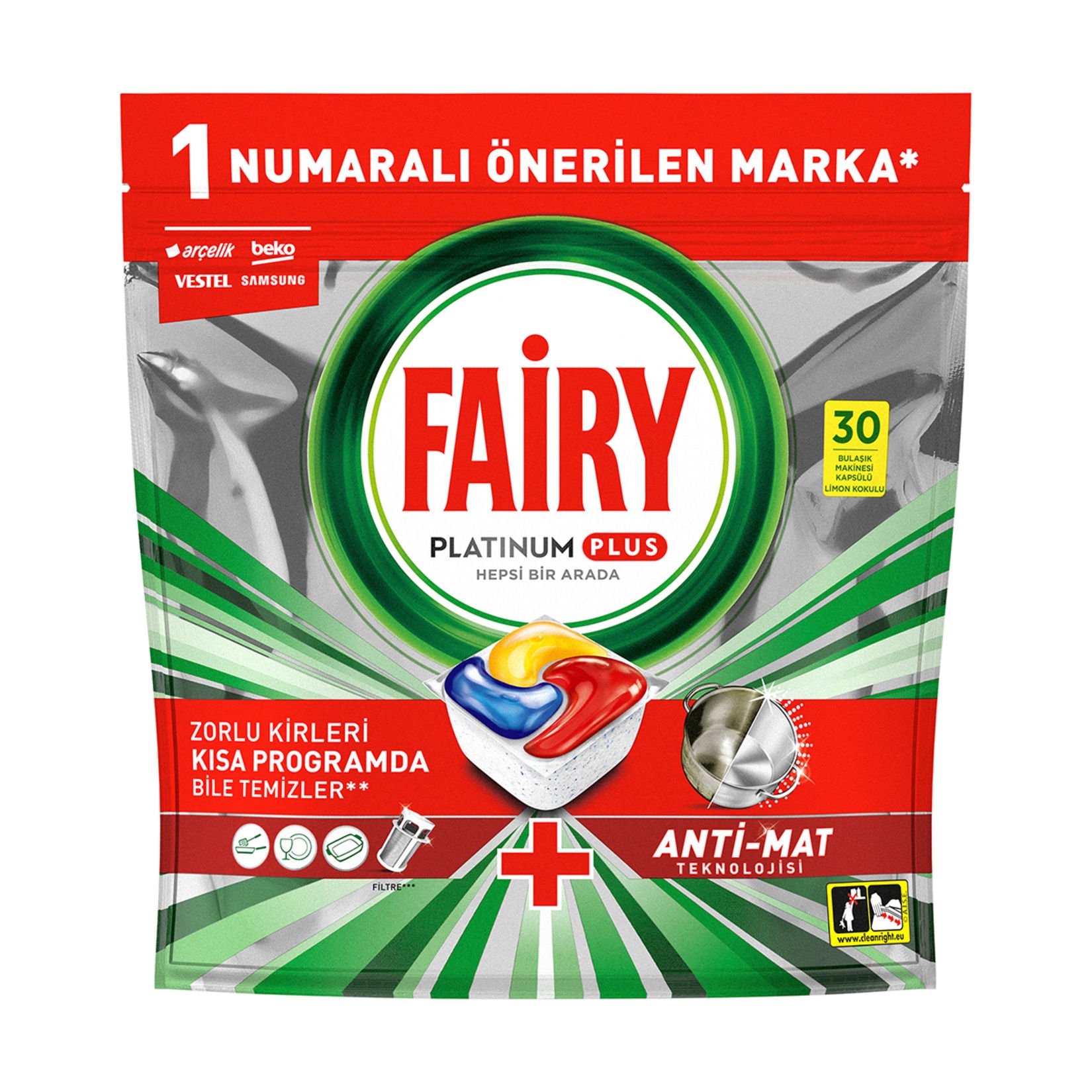 Fairy Platinum Plus 30'lu 465 G