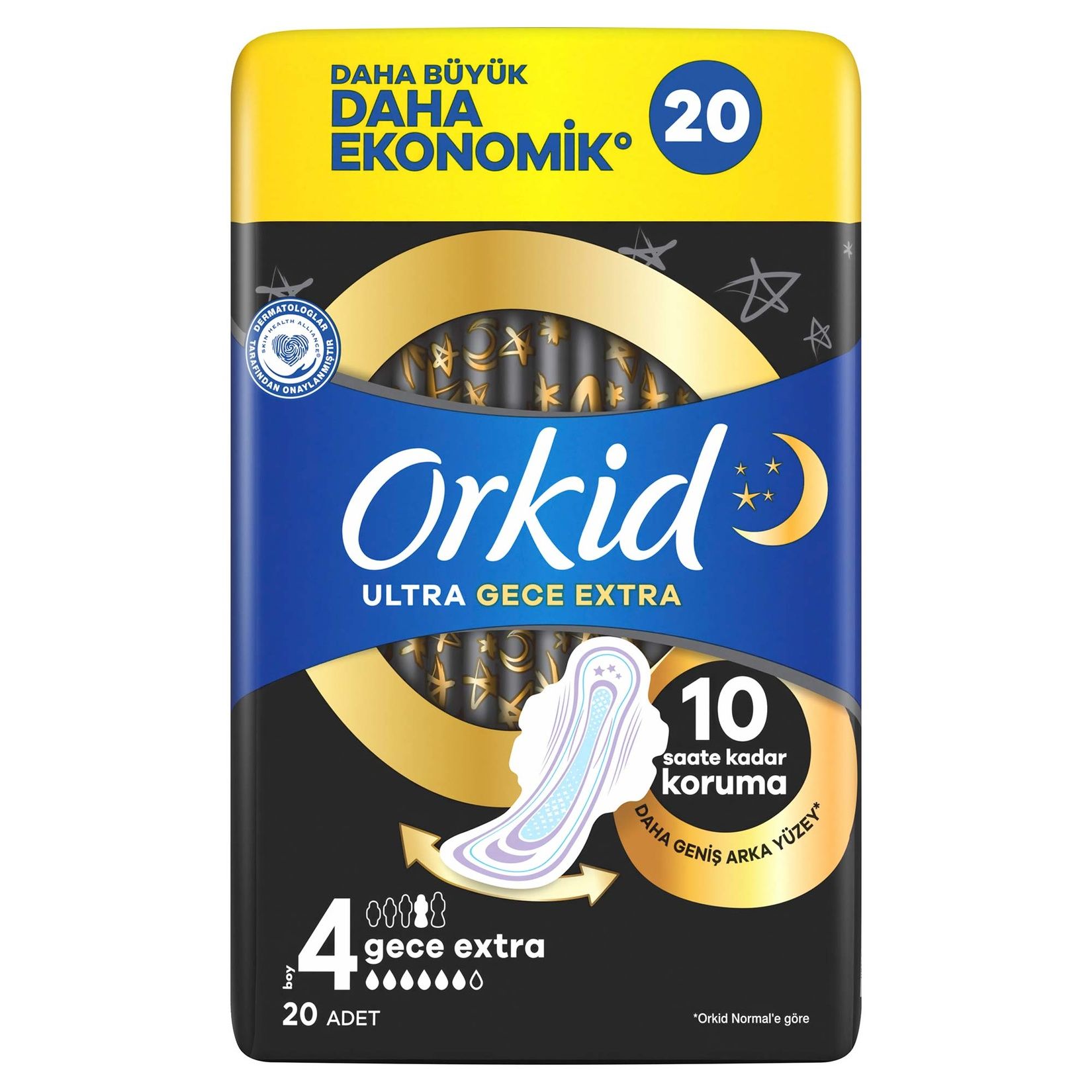 Orkid Ultra Ekstra 4'lü Paket Ekstra Ped 20'li