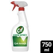 Cif Krem Sprey Amonyak Yüzey Temizleyici En Zorlu Yağ ve Kirleri %100 Çıkarır 750 ml