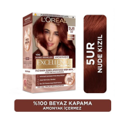 Loreal Paris Excellence Creme Nude Renkler Saç Boyası - 5UR Nude Kızıl