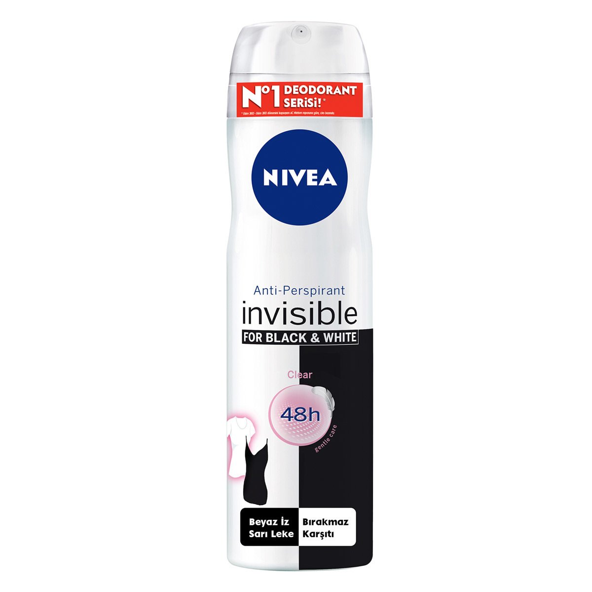 Nivea Deodorant Sprey Black&White Clear 150 ml Kadın