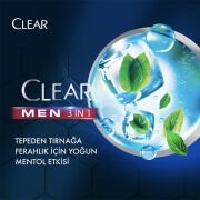 Clear Men 3in1 Şampuan & Duş Jeli Ferahlatıcı Mentol Etkisi Saç Yüz Vücut İçin 350 ml