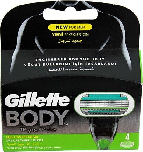 Gillette Body Vücut için Tıraş Bıçağı 4'lü