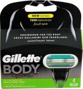 Gillette Body Vücut için Tıraş Bıçağı 4'lü