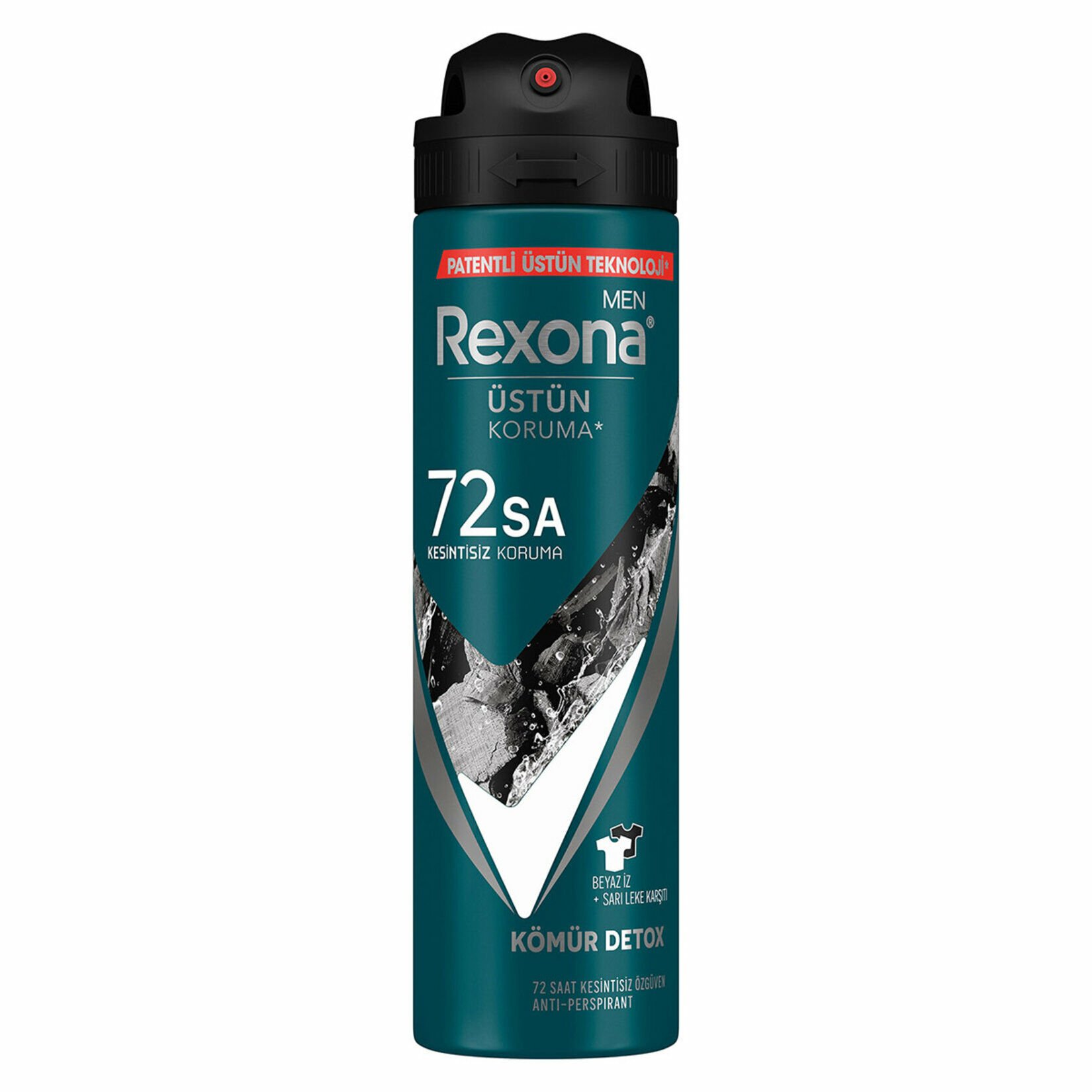 Rexona Erkek Sprey Deodorant Kömür Detox 150 ml