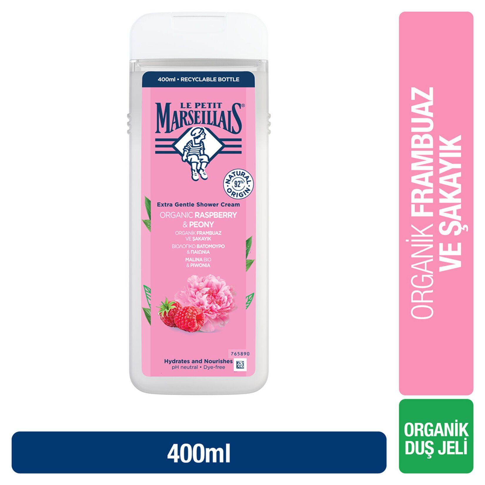Le Petit Marseillais Frambuaz Ve Şakayık Duş Jeli 400 ml