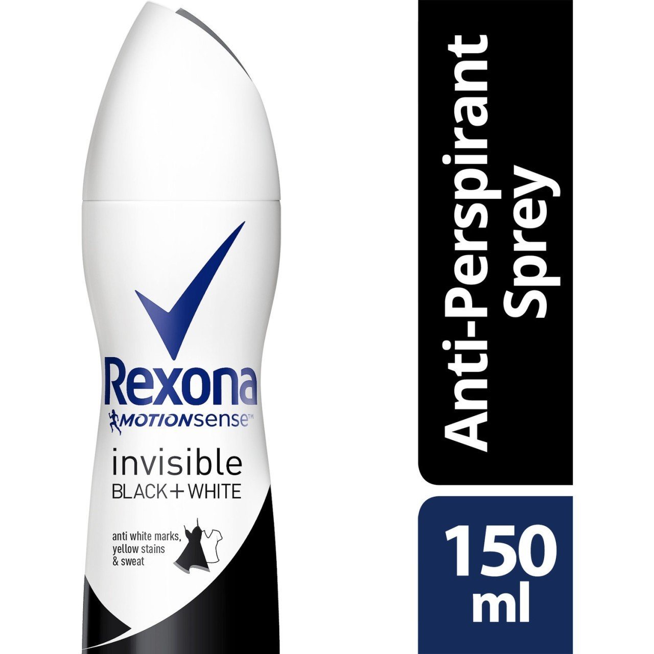 Rexona Women Deodorant Sprey Motionsense Invisible Black+White 150 ml