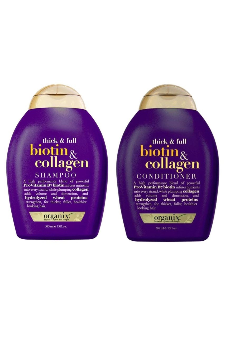 Organix İnce Telli Saçlar için Dolgunlaştırıcı Şampuan 385 ml + Saç Bakım Kremi 385 ml