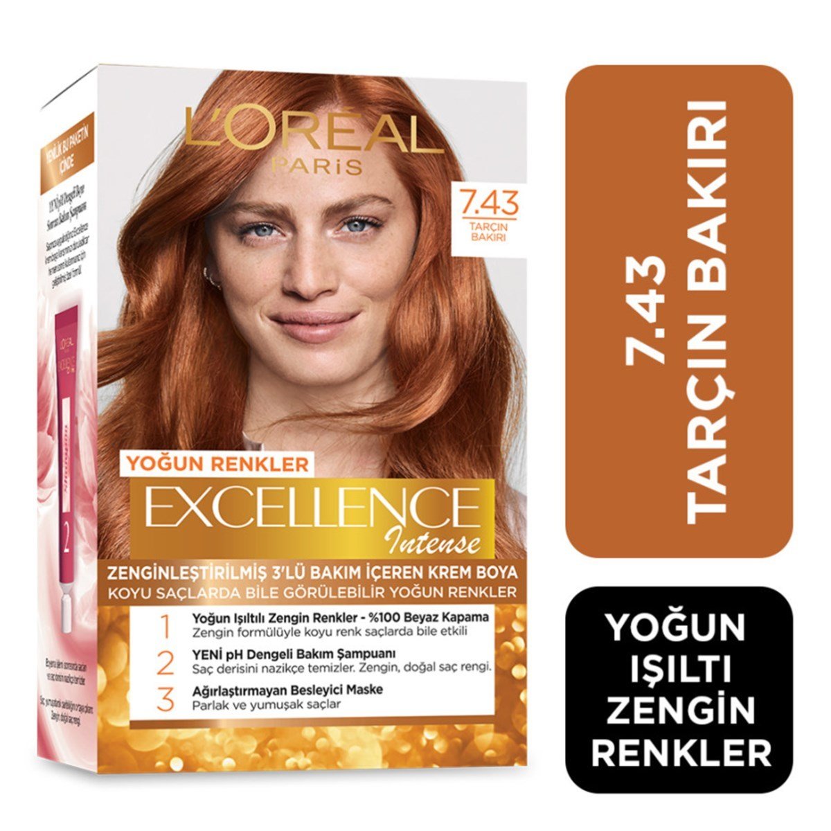 L'Oréal Paris Excellence Intense Saç Boyası 7.43 - Tarçın Bakır