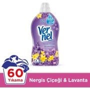 Vernel Max Konsantre Çamaşır Yumuşatıcısı Nergis Çiçeği ve Lavanta Yumuşatıcı 1440 ml