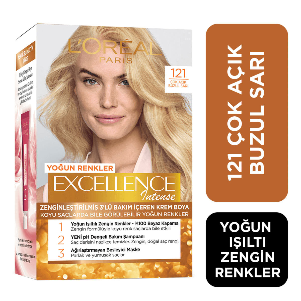 L'Oréal Paris Excellence Intense Saç Boyası 121 - Çok Açık Buzul Sarı