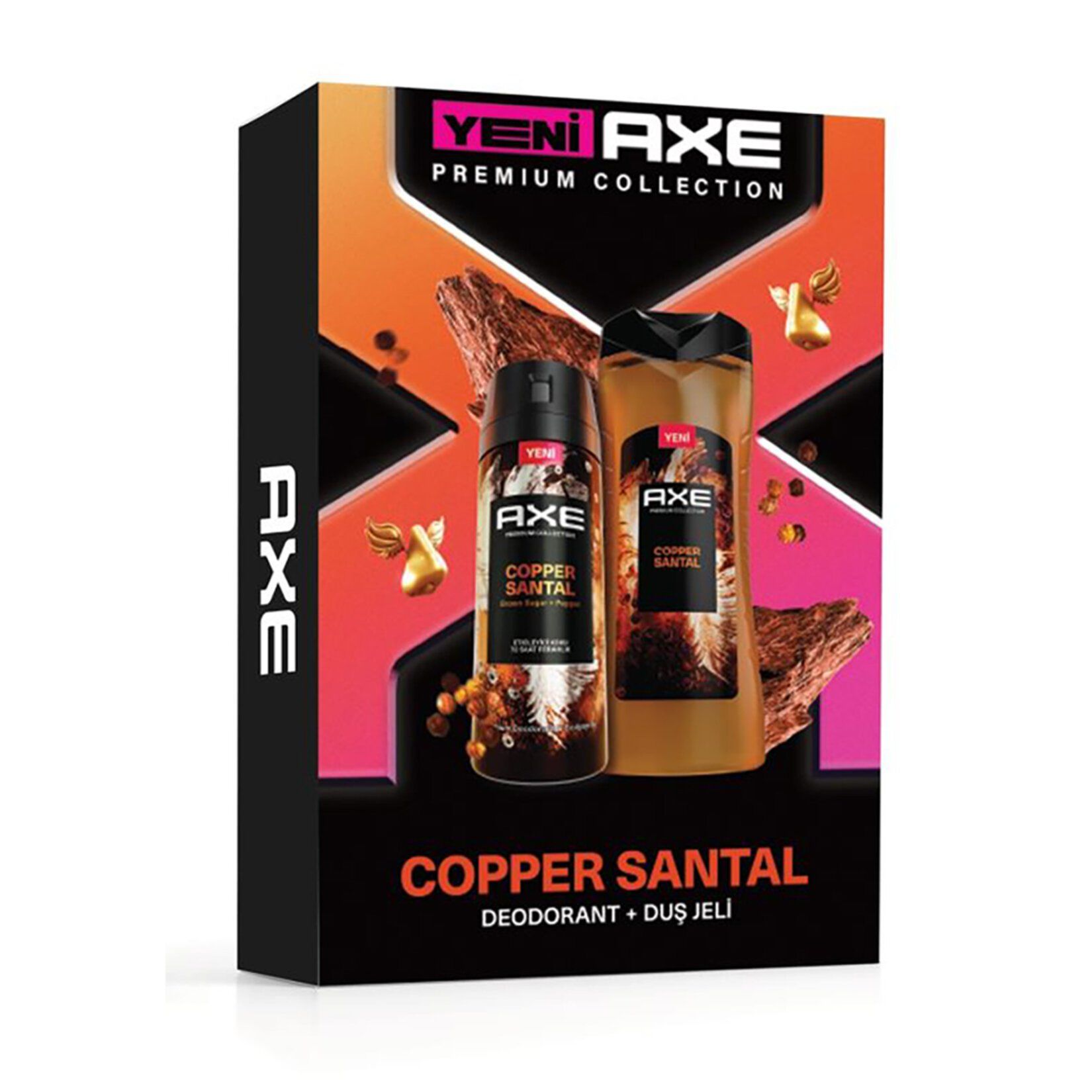 Axe Copper Santal Deo 150 ml + Duş Jeli 300 ml Copack