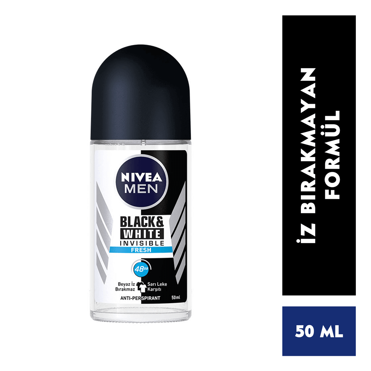 Nivea Men Invisible Black & White Fresh Roll-on 50 ml Erkek
