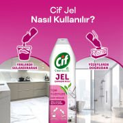 Cif Jel Yüzey Temizleyici Cleanboost Tüm Yüzeyler İçin Leke Çıkarıcı Çamaşır Sulu Çiçek Ferahlığı 750 ml