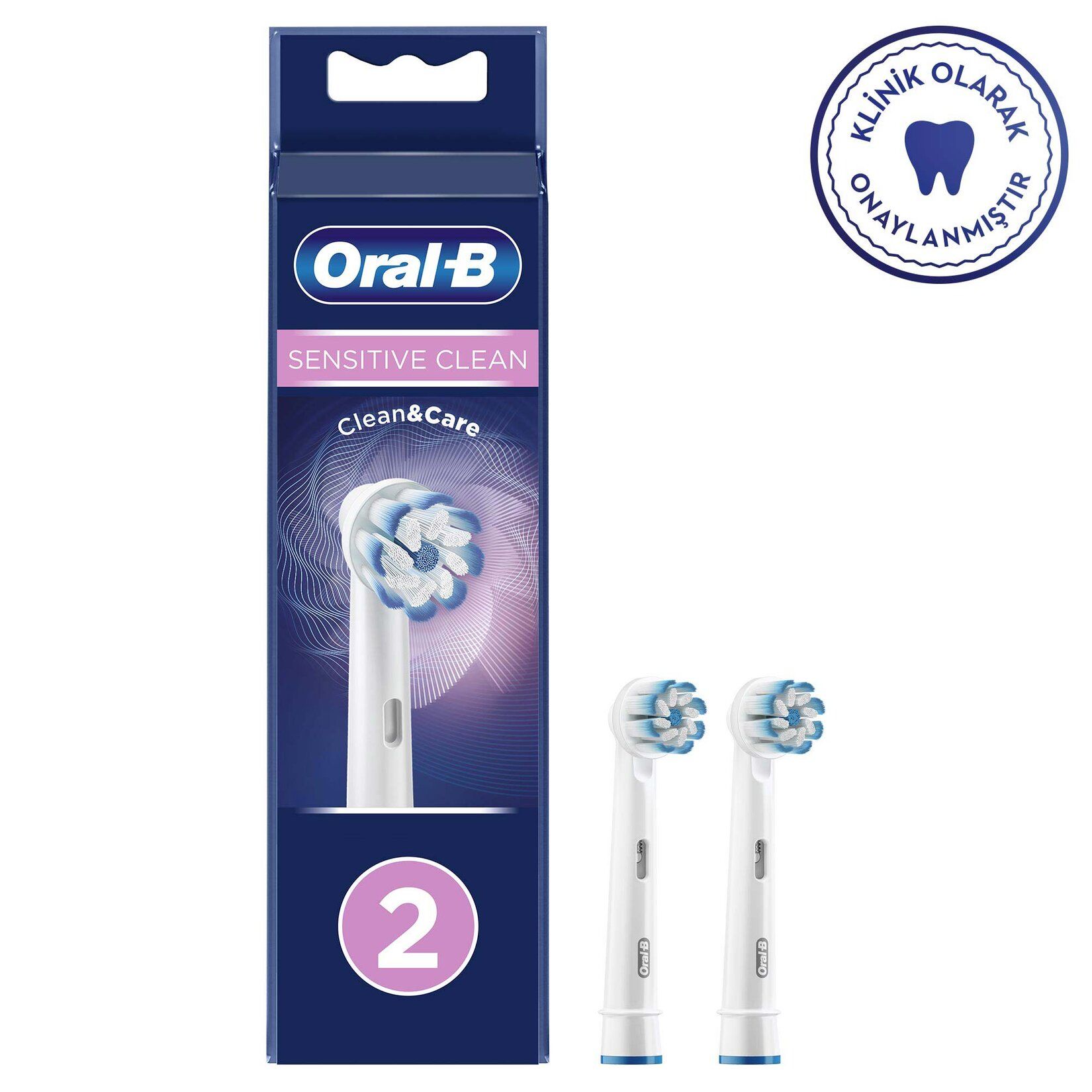 Oral-B Sensitive Clean 2'li  Şarjlı Fırça Yedek Bașlık