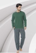 Aydoğan 3895 Erkek Yeşil Uzun Kollu Pijama Takımı