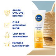 Nivea Sun SPF50+ Yaşlanma & Leke Karşıtı Q10 Yüz Güneş Kremi 50 ml