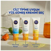 Nivea Sun SPF50 Parlama Karşıtı & Matlaştırıcı Güneş Koruyucu Yüz Güneş Kremi 50 ml