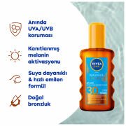 Nivea Sun SPF30 Koruma & Bronzluk Güneş Yağı 200 ml Sprey