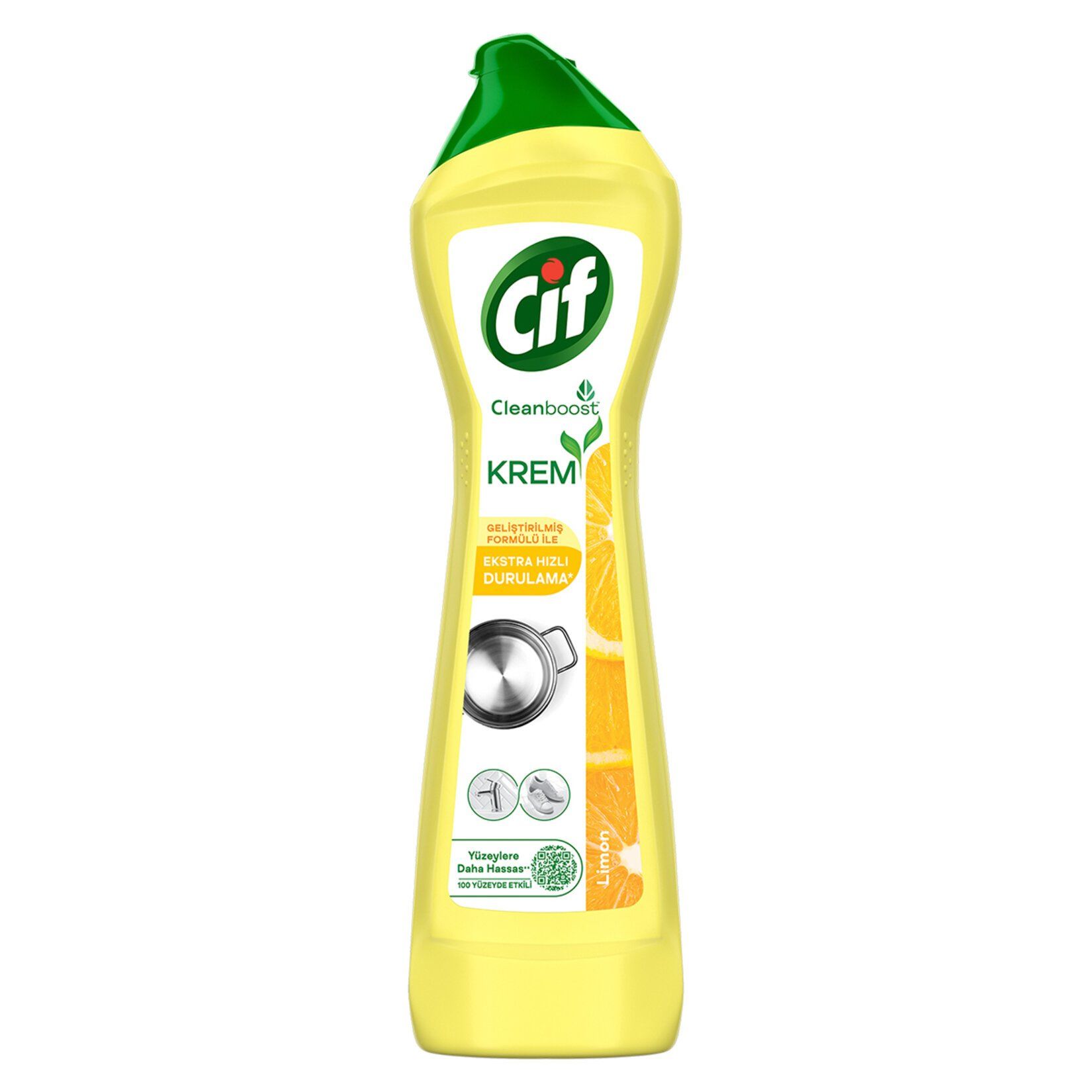 Cif Krem Yeni Nesil Yüzey Temizleyici Limon 500 ml