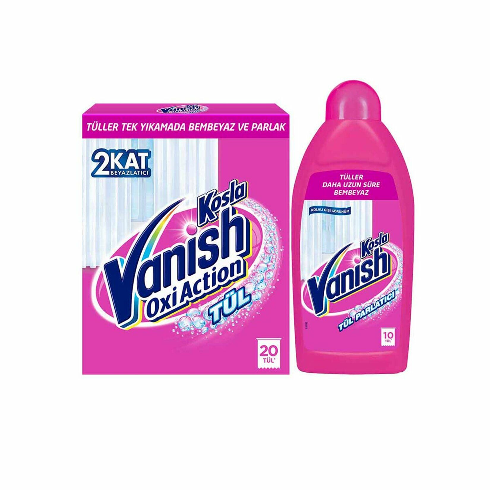 Vanish Kosla Tül Temizleyici 2'li Paket (Toz + Parlatıcı)