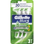 Gillette Blue3 Sensitive Tıraş Bıçağı 3'lü