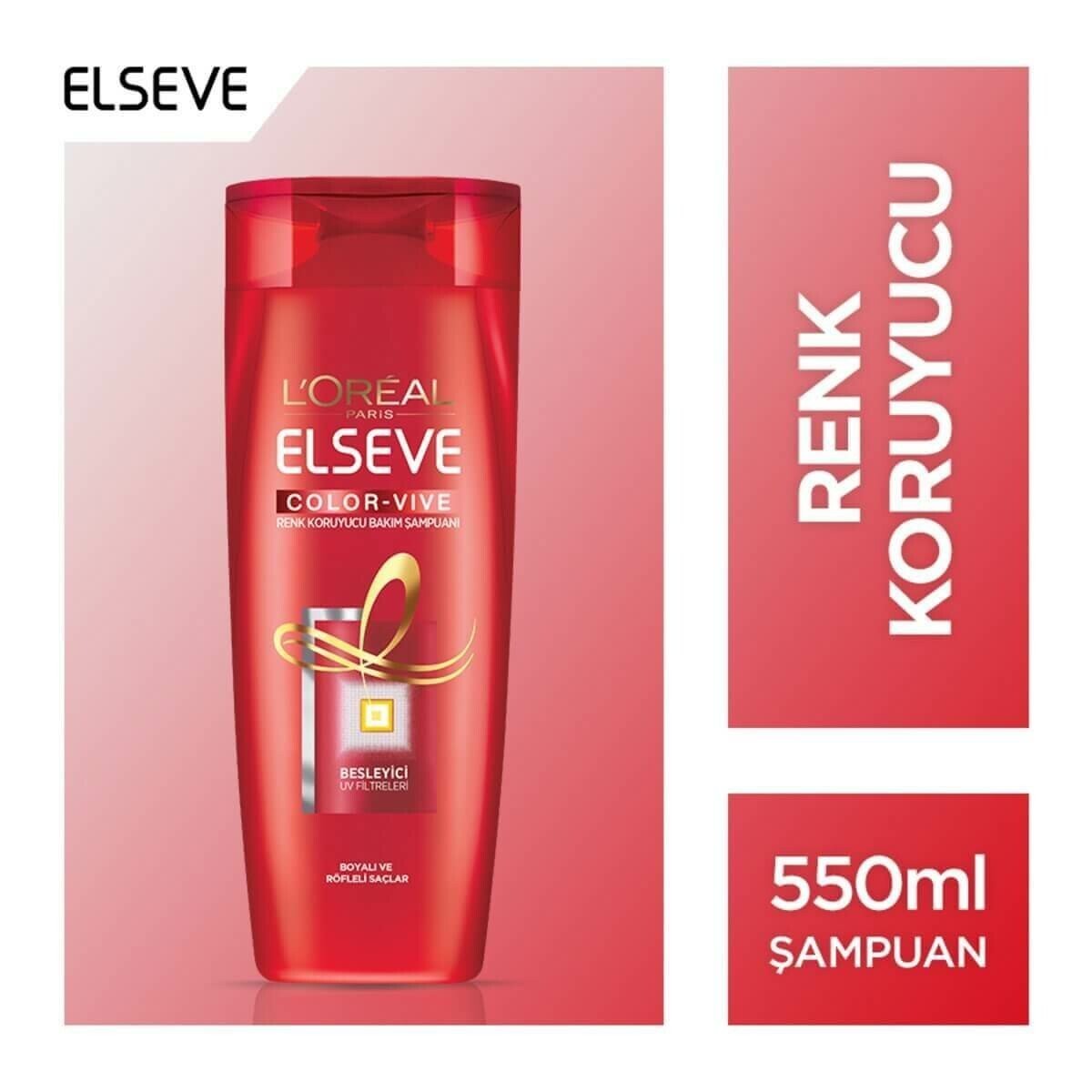 L'Oréal Paris Elseve Color Vive Renk Koruyucu Bakım Şampuanı 550 ml