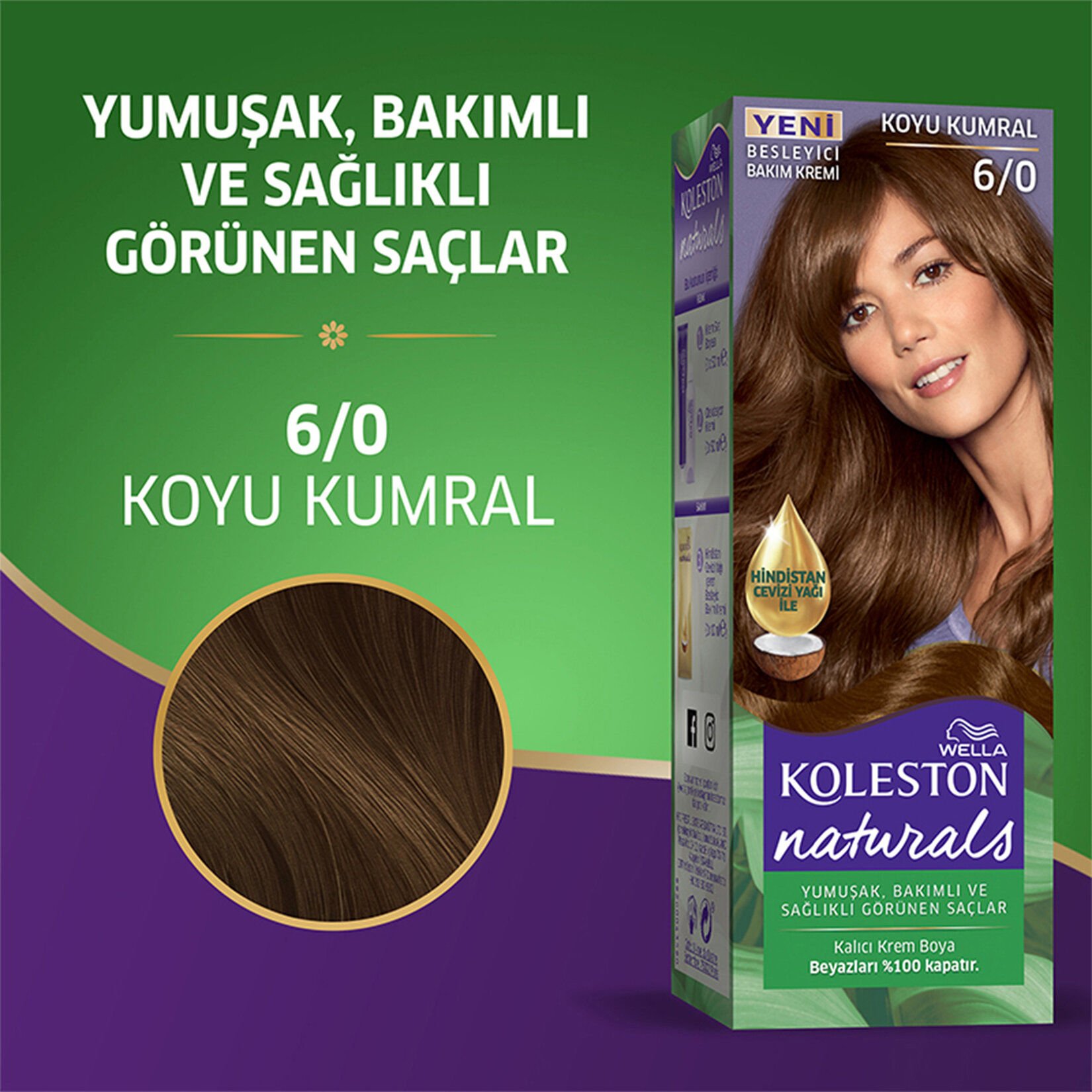 Koleston Naturals Saç Boyası 6/0 Koyu Kumral