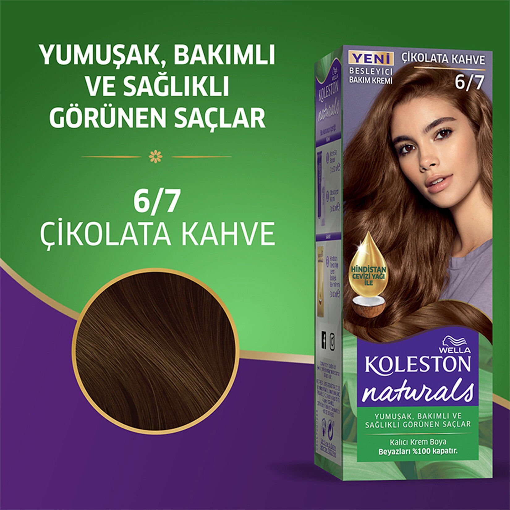 Koleston Naturals Saç Boyası 6/7 Çikolata Kahve