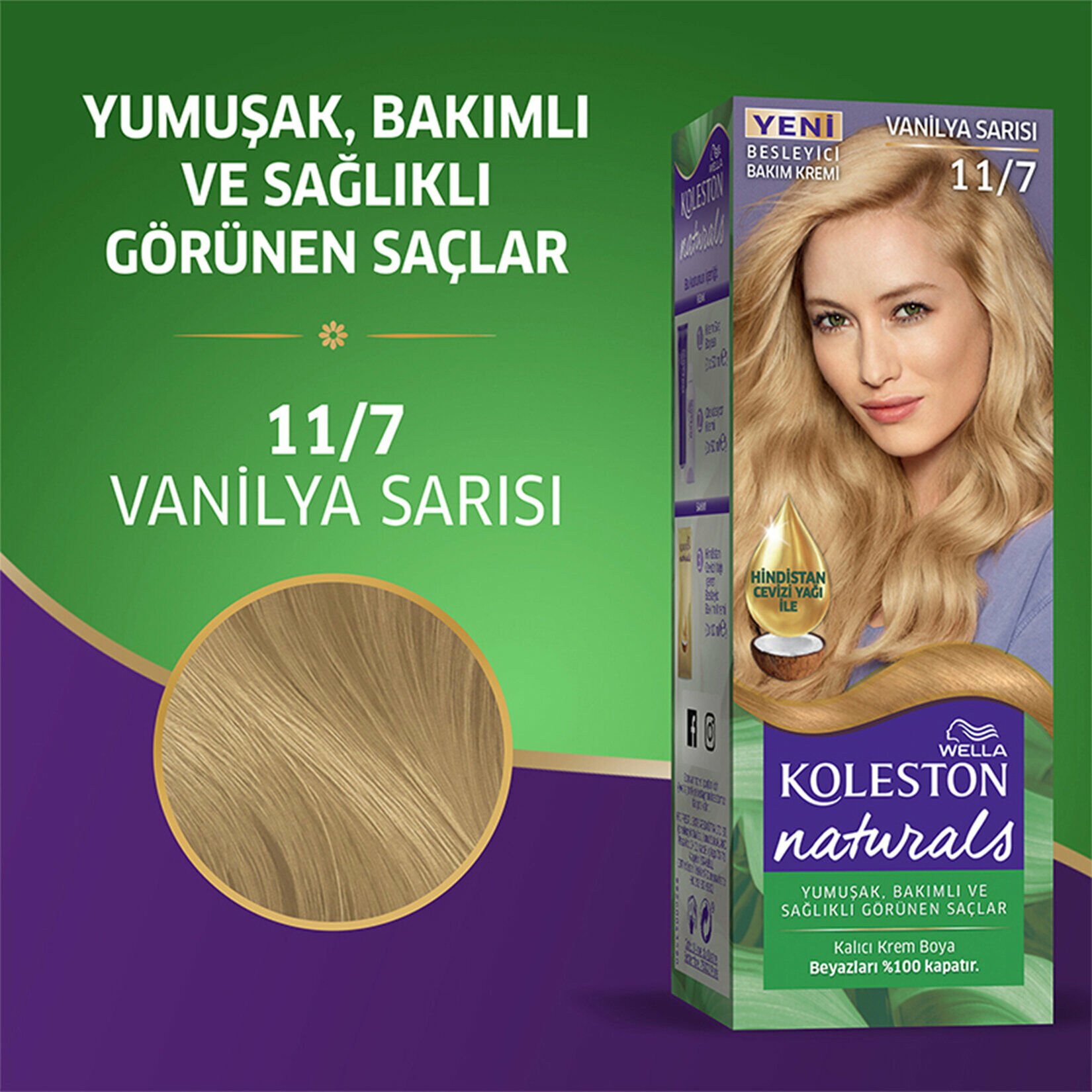 Koleston Naturals Saç Boyası 11/7 Vanilya Sarısı