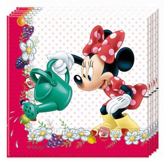 Minnie Mouse Bahçede Kağıt Peçete