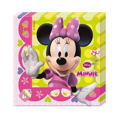 Minnie Mouse Pembe Fiyonklu Kağıt Peçete