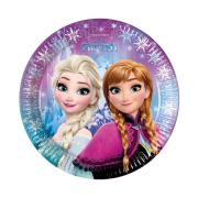 Frozen Buz Işıltısı Karton Tabak 23 cm