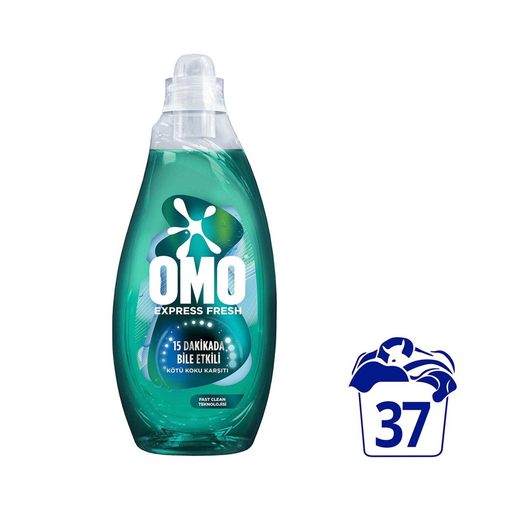 Omo Express Fresh Kötü Koku Karşıtı Beyaz Ve Renkliler Sıvı Çamaşır Deterjanı 1480 ml