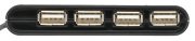 Trust 14591 Vecco 4 Port USB 2.0 Mini Hub - Siyah