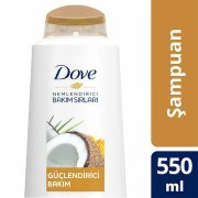 Dove Hindistan Cevizi Yağı ve Zerdeçal Yağı ile Güçlendirici Bakım Şampuanı 550 ml