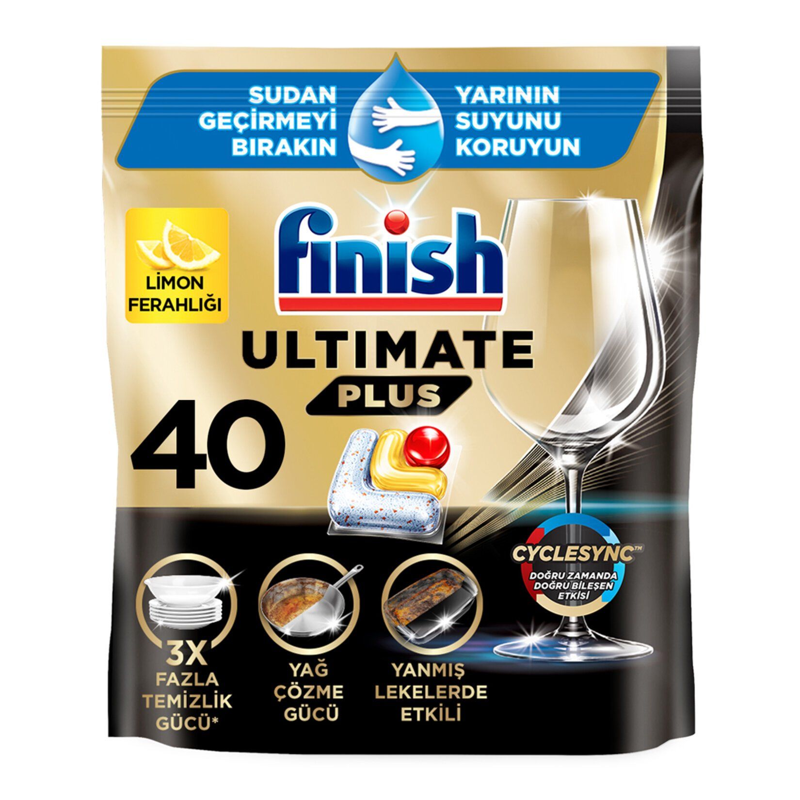 Finish Ultimate Plus Limon 40 Tablet