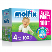 Molfix Comfort Fix Aylık Paket Bebek Bezi 4 Beden