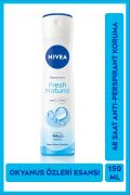 Nivea Fresh Natural Kadın Sprey Deodorant 150 ml 48 Saat Koruma,hızlı Kuruma, Uzun Süren Ferahlık