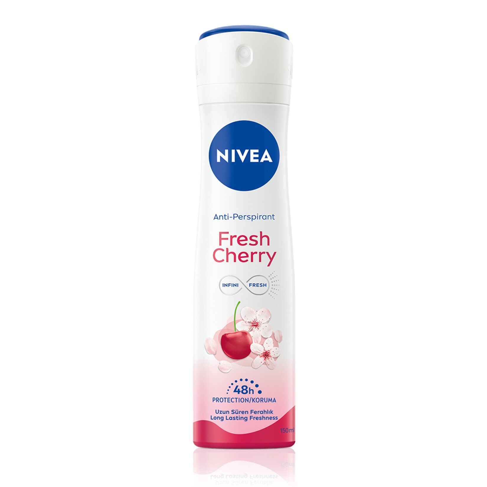 Nivea Kadın Sprey Deodorant Fresh Cherry 150 ml 48 Saat Anti-perspirant Koruması