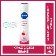 Nivea Kadın Sprey Deodorant Fresh Cherry 150 ml 48 Saat Anti-perspirant Koruması
