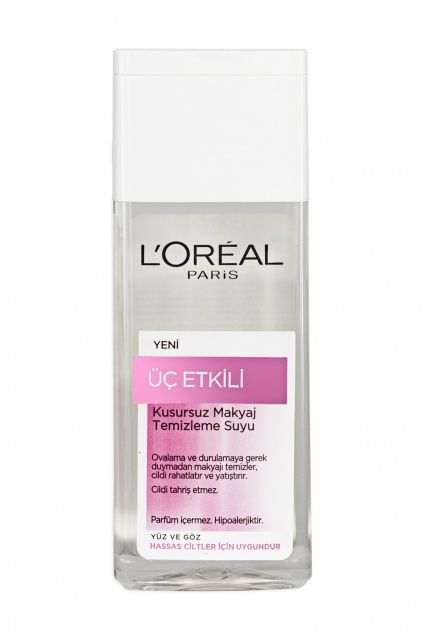 L'Oreal Paris Üç Etkili Makyaj Temizleme Suyu Dermo Expertise Kuru ve Hassas Cilt 200 ml