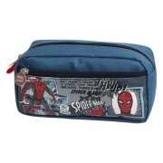 Spiderman Lisanslı Çift Gözlü Kalem Çantası