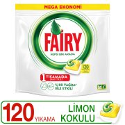 Fairy Hepsi Bir Arada Bulaşık Makinesi Deterjanı Kapsülü Limon Kokulu 120 Yıkama