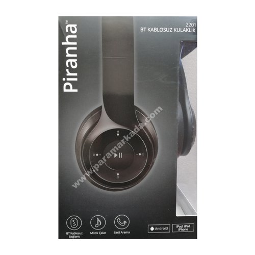 Piranha 2201 BT Kablosuz Bluetooth Kulaklık - Siyah