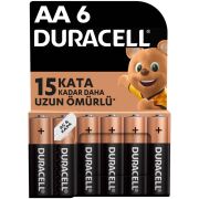 Duracell Alkalin AAA İnce Kalem Pil 1,5V (LR03 / MN2400), 6’lı Paket