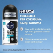 Nivea Men Erkek Roll-On Deodorant Black & White Invisible Fresh 50 ml