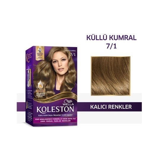 Koleston Kit Saç Boyası 7-1 - Küllü Kumral