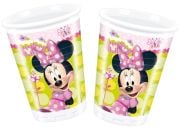 Minnie Mouse Pembe Fiyonklu Bardak 200 ml - 8 Adet